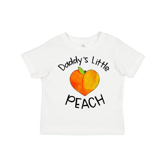Inktastic Daddy's Little Peach Cute Peach Heart Boys or Girls Toddler T-Shirt
