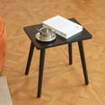 thumbnail image 6 of Side Table, Small Black End Table for Living Room Bedroom Office Small Spaces, Modern Accent Side Table Nightstand with Solid Wood, Easy Assembly, (Black), 6 of 6