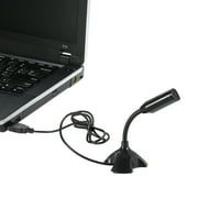 Anself USB Desktop Microphone 360° Adjustable Microphone Support Voice Chatting Recording Mic for PC with a USB port