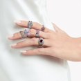 thumbnail image 4 of Chica Personalidad gota de aceite de color de la flor del corazón Multipiece Combinación Set Anillo Moda Hip Hop Mujeres Joyería, 4 of 8