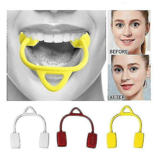 Nutrition Gels Chews Jaw Line Exerciser Facial Muscle Trainer Silicone Chew Anti Wrinkle Red