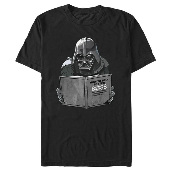 Men's Star Wars Darth Vader How To Be a Better Boss Graphic Tee Black Medium
