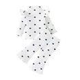 thumbnail image 2 of LYHaoo Girls Skirt Sets Girls Winter Outfits Soft Fleece Toddler Clothes Cute Cartoon Pullover Hoodie And Pants Set For Baby Girls Warm Cozy Two Piece Outfit Sizes 2-3 Years(White), 2 of 6