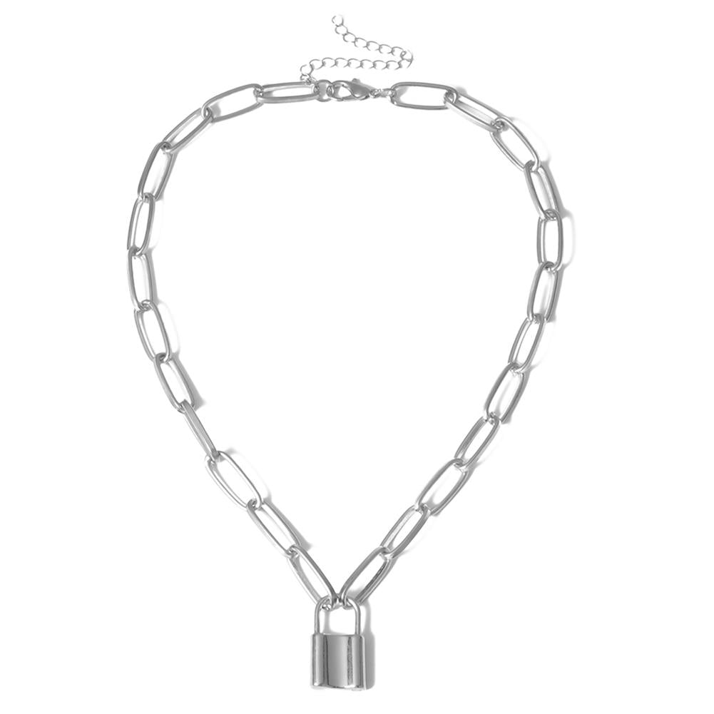 New Key Lock Individual Women Chain Clavicle Choker Pendant Necklace Jewely Punk