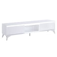 thumbnail image 5 of Raceloma TV stand , LED, White & Chrome Finish, 5 of 5