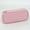 Pink#20🎀, variant on Pencil Case Large Capacity Organizer | 2 Compartments Durable Cloth Storage Box | Transparent Pocket, Binder Compatible, Compact Design | Office Supplies, Washable, 88g