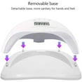 thumbnail image 4 of 48W Nail Lamp, Portable LED UV Nail Light Nail Dryer with 3 Timer Setting For Gel Nail Art Tool, 4 of 7