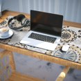 thumbnail image 3 of Long Mouse Pads for Desk,Beige Ethnic Mandala Pattern Desk Mats on Top Of Desks, Desk Mouse Pad Extra Large with 3mm Non-Slip Base and Stitched Edge for Gaming,Office,Work,Home 35.4"x15.7", 3 of 6