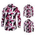 thumbnail image 2 of Tops para hombre Camisas Blusas Elegantes Camisas casuales de manga larga Camisa estampada Temperamento Slim Fit Solapa Camisa floral Versión coreana Camisa de gran tamaño Odeerbi  ODB-5, 2 of 7
