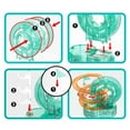 thumbnail image 4 of Blocs de Construction Grande Roue DIY avec Piste Transparente, Jouet Éducatif STIM pour Enfants, Trousse d'Assemblage Motorisée pour le Raisonnement Spatial (Piles Non Incluses, Hauteur 14 cm), 4 of 9