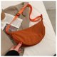thumbnail image 4 of Orange Nylon messenger bag women's trendy bag light small shoulder bag armpit bag simple shoulder canvas bag, 4 of 5