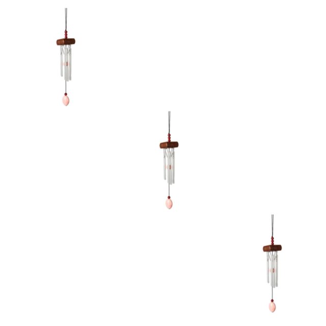Maytalsory Multiple Styles And Colors Wind Chimes For Wide Application Add Charm To Home Wind Chime Pendant vermilion 3Set