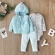 thumbnail image 3 of 3 Pcs/Set Infant Baby Clothes Fall Winter Cotton Baby Coat+Pants+Bodysuit Long sleeves Newborn Bebe Girls Clothing Outfits, 3 of 4