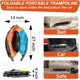 thumbnail image 3 of Trampolín plegable de 3 pies para niños, mini trampolín pequeño de 36" con barra de agarre para interiores y exteriores, altura ajustable y carga máxima de 150 libras, colchoneta para saltar para, 3 of 8