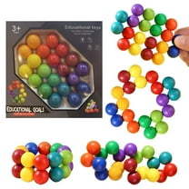 Sensory Fidget Puzzle Balls Set | Stress Relief Textured Decompression Toys for Anxiety Relaxation | Educational Fine Motor Skill Builder | 20 Pack | 2.5cm Diameter | Travel Size