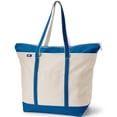 thumbnail image 4 of Lands' End Extra Large 5 Pocket Zip Top Long Handle Canvas Tote Bag, 4 of 4
