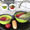 thumbnail image 2 of Colador De Frutas Plegable, Cesta De Lavado De Verduras Redonda De Plástico De Calidad Alimentaria, Colador Plegable Para Ahorrar Espacio, Escurridor De Frutas Plegable Muyoka Hogar, 2 of 7