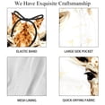 thumbnail image 4 of luoweisi Men's Beach Shorts Quick Dry Swim Trunks with Mesh Lining Giraffe S, 4 of 5