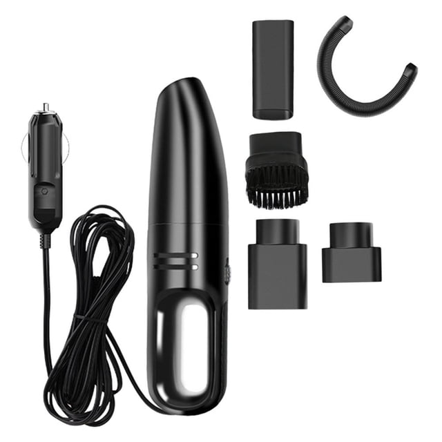 HLONK 6000 Pa Vacuum Cleaner Compressor Car Dust Handheld Portable Black