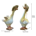 thumbnail image 2 of Garden Duck Landscape Crafts Resin Straw Hat Pool Landscaping Simulation Pond Decor, 2 of 11