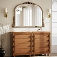 thumbnail image 2 of Easy4Home 36"x27" Vintage Mirror Arched Decorative Wall Mirror, Antique Silver, 2 of 6