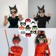 thumbnail image 5 of Superhero Masks, 9pcs Felt Spiderman Masks, Halloween Black Cat Vampire Pumpkin Hulk Witch Batman Pirate Skull Masks, 5 of 5