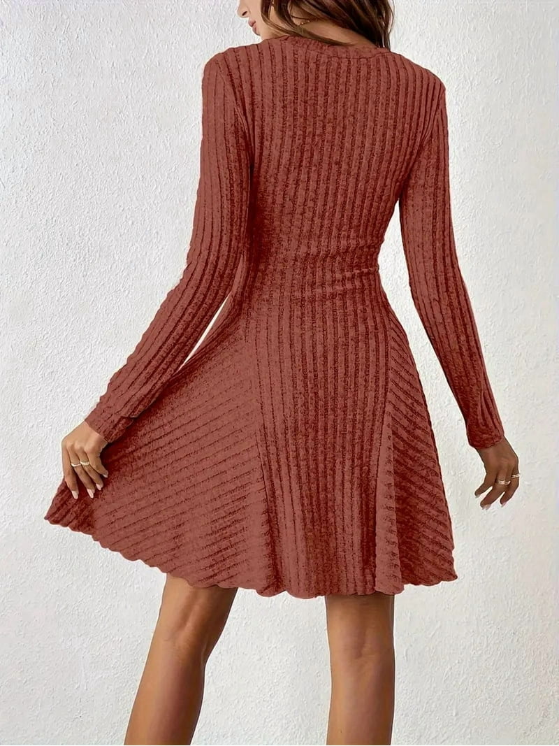 mira mini dress Mira Mini Dress Brown/Blue Polka – One Mile The Label