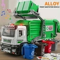 thumbnail image 1 of LNGOOR Simulated Alloy Front Garbage Truck  Toy Cleaning  Garbage Sorting Bin  Sanitation And Cleaning Engineering Model  Car Boy, 1 of 6