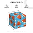 thumbnail image 4 of Balery Cartoon Watermelon Porta Pañuelos de Cuero con Estampado – Funda Moderna Cuadrada para Caja de Pañuelos, Dispensador 5x5x5'', 4 of 7
