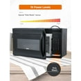 thumbnail image 3 of Commercial Chef 1.7 Cu. Ft. Over-The-Range Microwave Oven, 1000 Watt Microwave with 10 Power Levels, 300 CFM Hidden Vent Hood Fan, Touch Controls, LED Display, 10 Preset Options, CHMR17GB, Black, 3 of 8