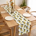 thumbnail image 3 of Summer Pineapple Table Runner - 108 Inch Long, Kitchen Dining Table Runner Dresser Scarves, Tropical Plants Fruit Yellow Grey Blocks Farmhouse Decor for Coffee Tables Wedding Party Banquet, 3 of 8