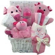 Art of Appreciation Gift Baskets This Little Piggy Baby Bathtime Gift Basket