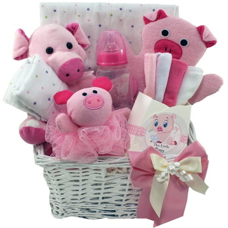 Art of Appreciation Gift Baskets This Little Piggy Baby Bathtime Gift Basket