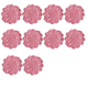 thumbnail image 1 of Posavasos de algodón con tapete para tazas, 10 Uds., posavasos de encaje de algodón de ganchillo, posavasos para bebidas, decoración del hogar, 1 of 5