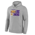 thumbnail image 2 of Men's Gray Los Angeles Lakers Noches Training Hoodie, 2 of 3