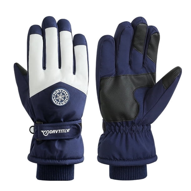 Guantes cálidos de esquí de invierno para hombres y mujeres, para exteriores, para montar en pareja, con pantalla táctil, forro polar, resistentes al frío y al viento