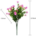 thumbnail image 6 of Zukuco Artificial Flowers Outdoor UV Resistant Fake Plastic Plants Outside Indoor Hanging Faux Greenery Shrubs Arrangement for Vase Porch Window Box Patio Wedding Home Decoration (Pink), 6 of 8