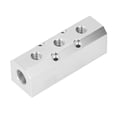 thumbnail image 2 of Colector de aire de gran caudal, bloque neumático de aluminio, 40 x 40 mm, entrada G1/2, salida G1/4, SY40-02-3F, 2 of 14