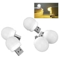 thumbnail image 4 of USB Night Light , Mini LED Bulb 5pcs Emergency Energy Saving  Portable Eye Protection Multifunction  For Hallway  White Light 5PCS, 4 of 8