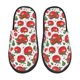 thumbnail image 1 of Fotbe Hand Drawn Tomatoes Pantuflas Peludas para Mujer con Estampado, Zapatillas de Peluche, Zapatos de Invierno para Casa, Uso Interior y Exterior-Medium, 1 of 8