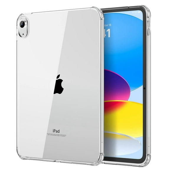 ShellTech Clear Case Fit New iPad 10.9 2022, iPad 10th Generation Clear Case, Lightweight Soft TPU, Anti-Scratch Ultra Clear Protective Tablet Cover, Shockproof Impact Resistant, Clear