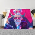 thumbnail image 3 of Throw Blanket for Couch, Hip Hop People No.124 Super Soft Fuzzy Comfy Warm Throw Blanket, Cuteness Lightweight Cozy Plush Flannel Blanket & Throws for Sofa and Bed All Season, 3 of 5