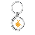 thumbnail image 1 of La criatura alien amarillo Rotating keychain Metal Keyring Holder, 1 of 2