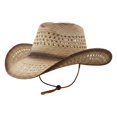 thumbnail image 4 of Sun Hat with Western Cutout Design and Wide Brim for Beach Travel Outdoor Cowboy Style Lightweight, 4 of 4