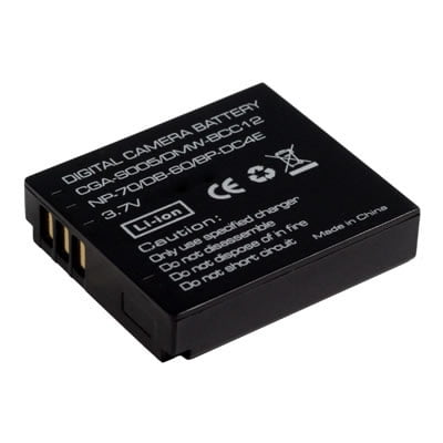 Batteria Sostitutiva Per Leica D-LUX3 E Ricoh GR: 3.7V 1150mAh Li-ion (Nera, Compatibile BP-DC4/DB-60)