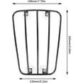 thumbnail image 2 of HUGFEGWE Motorcycle Fuel Tank Rack, Luggage Holder Universal Retro Style Baggage Carrier Bracket Moto Front Luggage Rack mounting Accessories(A (Black)) U2537-22804, 2 of 9