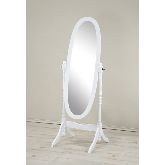 Roundhill Traditional Queen Anna Style Wood Floor Cheval Mirror