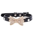 thumbnail image 1 of TIMIFIS Fournitures pour Animaux de Compagnie Collier pour Chien Bling Nœud en Cristal Collier pour Animal de Compagnie Collier Ras-du-Cou pour Chiot RDS Automne/hiver, 1 of 1