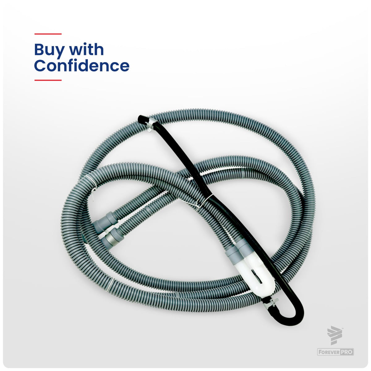 SUPPLYZ Direct Replacement for LG AEM69493808 Washer Hose Assemblydrain AEM69493805 PS11760658