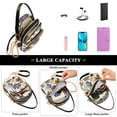 thumbnail image 5 of FORMRS Crossbody Bag for Women Quilted Travel Shoulder Cell Phone Purse with Chain Strap Handbag, Colorful Floral, 5 of 7
